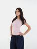 European & American Slim Fit High-Elastic Short-Sleeve T-Shirt: Breathable, Figure-Flattering, Petite Base Top