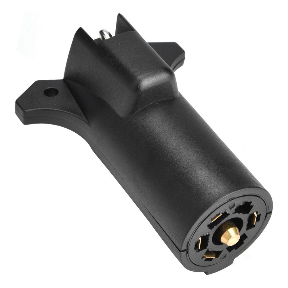 

12V 7-контактный RV штекер с плоскими контактами на 5-контактный плоский адаптер для проводки прицепа, штекер-разъем для фонарей прицепа