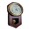Vertical Decorative Brown Wood Analog Home, Office Decor Pendulum Wall Clock with Sweep Movement 50.8 Cm
