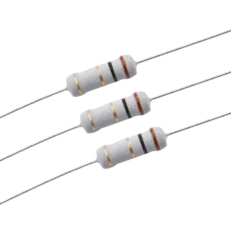 1W Carbon Film Resistor Set: 1.5K, 15K, 150K, 1.5M, 0.12R, 1.2K, 12K, 120 Ohms - Four-Color Band