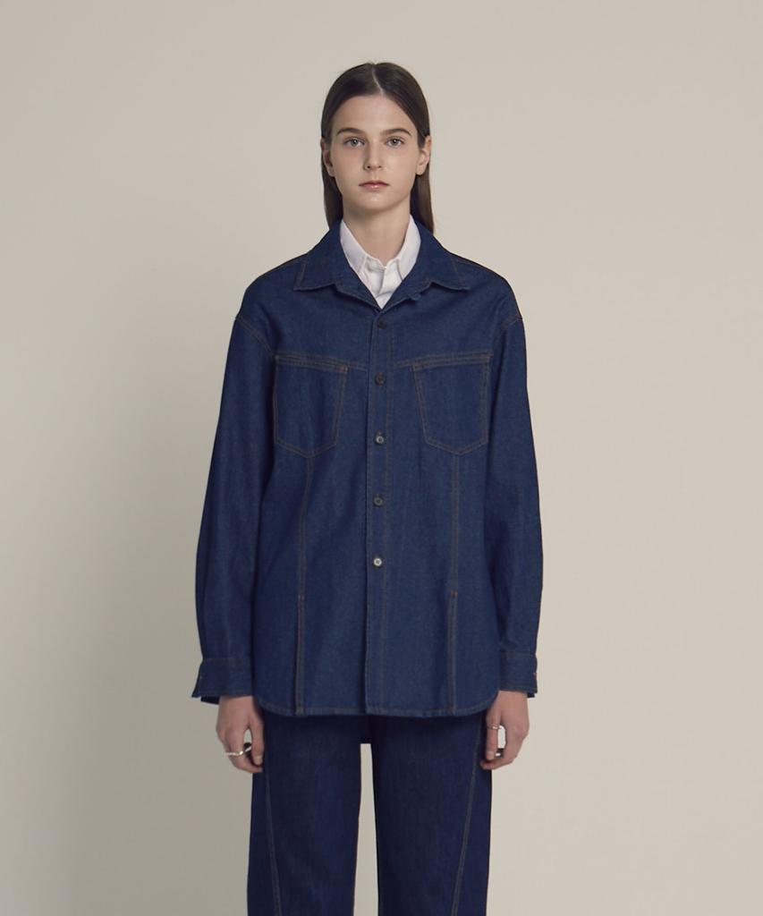 Moseu Oversized Denim Shirt
