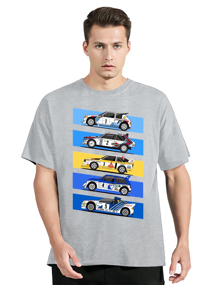 1986 Rallyová auta skupiny B Vtipné tričko Módní Letní Pánské oblečení Oversized tričko Ležérní topy Nové Hip Hop Streetwear Tričko