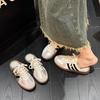 2026 German Training Baotou Half Slippers Women's Summer Wear Retro Forrest Gump Platform Without Heel and Lazy Shoes