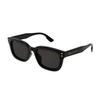 Gucci Web Logo Irregular Frame Sunglasses Unisex Sunglasses Black GG1605SK001