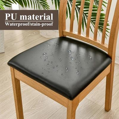 1PC Capa de cadeira de moda PU couro impermeável capas de almofada à prova de óleo cadeira protetor suprimentos para casa