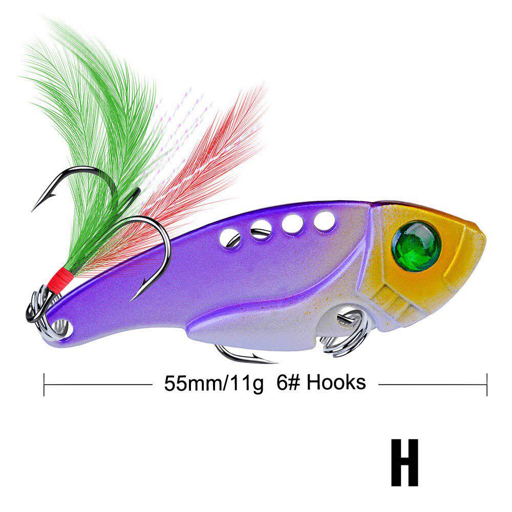 

11 г/55 мм металлическая жесткая рыболовная приманка VIB рыболовные тонущие приманки рыболовная приманка с блестками наживка