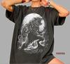 Werewolf Graphic Tee Gothic Horror Shirt Dark Fantasy Wolf Moon Tshirt Spooky Graveyard Art Tee Unisex Shirt