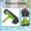 13" Pool Brush Head, Heavy Duty, Strong Bristle Nylon Bristles Effortless with Round Ends Scrub