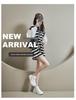 2025 Spring Korean Style Women's High-Top White Sneakers with Thick Soles - Street Style KT12261.