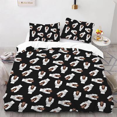 Skibidi Toilet 3D-gedruckter Bettbezug Kissenbezug Bettwäscheset Twin Full Queen King Size Für Kinder Schlafzimmer