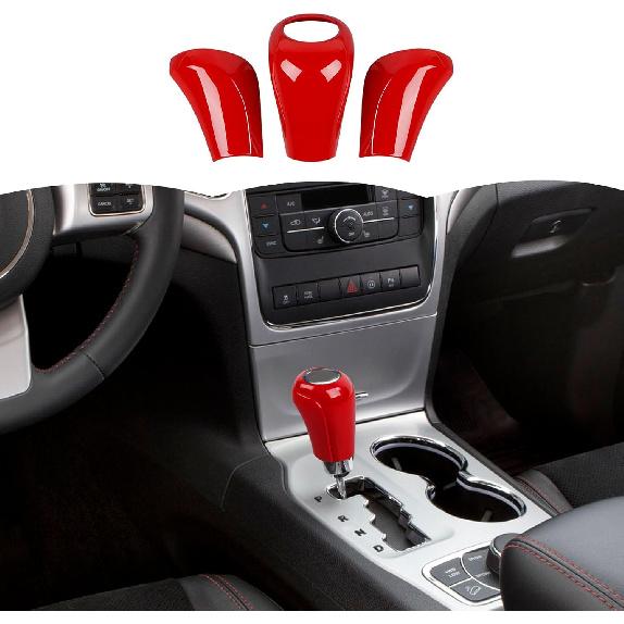 

RT-TCZ Gear Shift Knob Cover Trim Decorative Interior Accessories for Jeep Grand Cherokee 2011-2013,Red Carbon Fiber красный