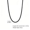 Xiaomi Vnox 2mm Wide Brown Black Necklaces for Men Boys, Adjustable Stainless Steel Clasp Waxed Cord Necklace Fashion Jewelry Gifts New