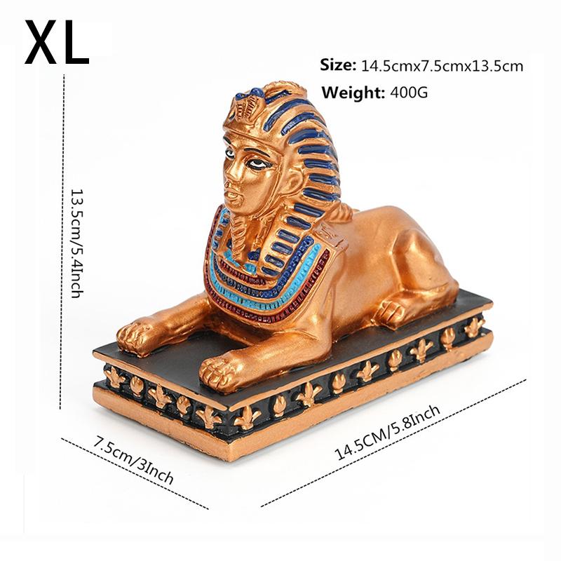 Древний Египет Сфинкс Фараон Орнамент Смола Статуя Ручная работа Сувенир Подарок Музей Таинственная Мумия Украшение