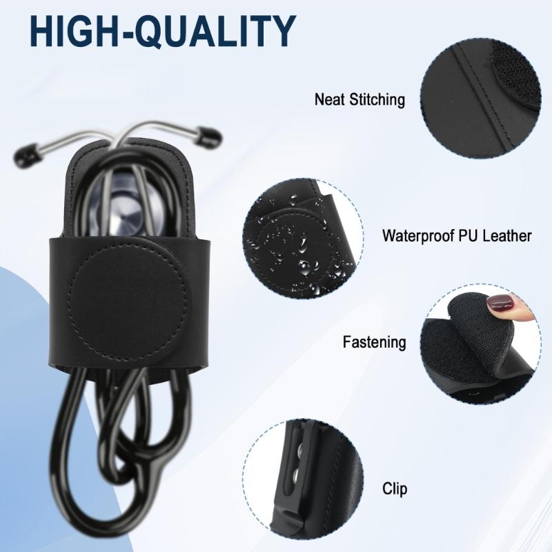 Stethoscope Storage Case With Comfortable Metal Core Clip For Doctors Nurses And Students