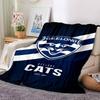 Coperta in Flanella con Stampa Logo Geelong Cats Alta Qualità Calda Confortevole Coperta per Tutte le Stagioni Perfetta per Regali Decorazione per la Casa