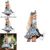 Heißes Filmthema Alice Dienstmädchen Cosplay Kostüm Für Frauen Bühnenauftritt Polyester Outfit