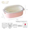 FIG Painted 1 Tier Lunch Box 600ml Gray 023