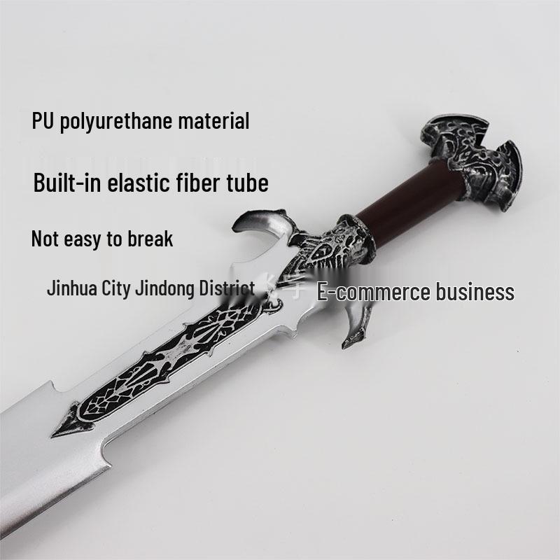Lord of the Rings Western Sword Ornament: PU Rubber Toy Sword for Roman Knight Role Play