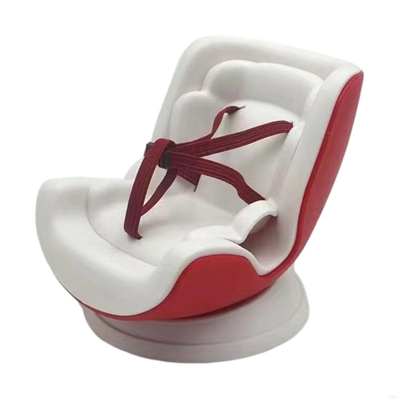 28GC Soft Cushioned Automotive Vent Clip Holder For 4-6.7Inch Plush Toy Stable Display Platform With Adjustable Strap