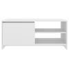 Coffee Table White 102 X 50 X 45 Cm Particleboard