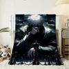 Cartoon Jujutsu Kaisen Throw 240g Flannel Blanket Lightweight Soft Skin-friendly Summer Thin Throw Blanket