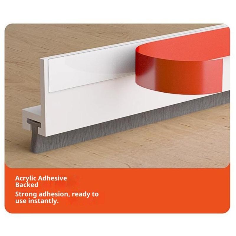 Strong Flexible TPE Material Door Bottom Seal Resistant To Wear & Tear 30/52mm for Long Service Quiet Home Environment