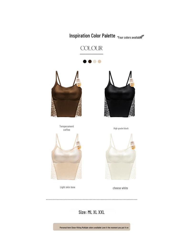 Silk Lace No-Bra Camisole: Jelly Soft, Sexy Supportive Undergarment