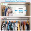 2 Pack Pants Hangers Space Saving Clothes Hangers 5 Layers, Non Slip Pant Hanger for Closet Organizers and Storage, Stainless Steel Jean Hangers