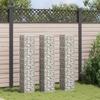 Gabion Raised Beds 3 Pcs 30 X 30 X 150 Cm Iron