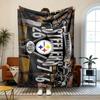 Pittsburgh Steelers Soft and comfortable flannel Suitable for sofas living rooms outdoor camping travel and also makes a great anniversary gift