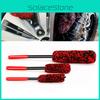 Kit Profissional 3 Peças Escovas para Limpeza de Rodas de Carro Material de Fibra Superfina
