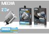 New Metal 20W Type-C EU Charger: Mini USB+PD Fast Charging with Light