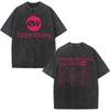 Robbie Williams Live Pw Tour Camiseta Lavada Vintage Masculina Feminina Verão Gola O Camisetas Moda Harajuku Manga Curta