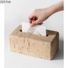 Imitation Cave Stone Tissue Box Creative Design Paper Towel Case Coffee Table Desktop Tissue Boxes Modern Home Decor Accessories