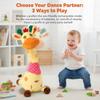 Gifskiu Dancing Talking Giraffe Toy, Singing Plush Giraffe with Adjustable Volume, Tummy Time Toy, Remote & USB Charging – 2PCS