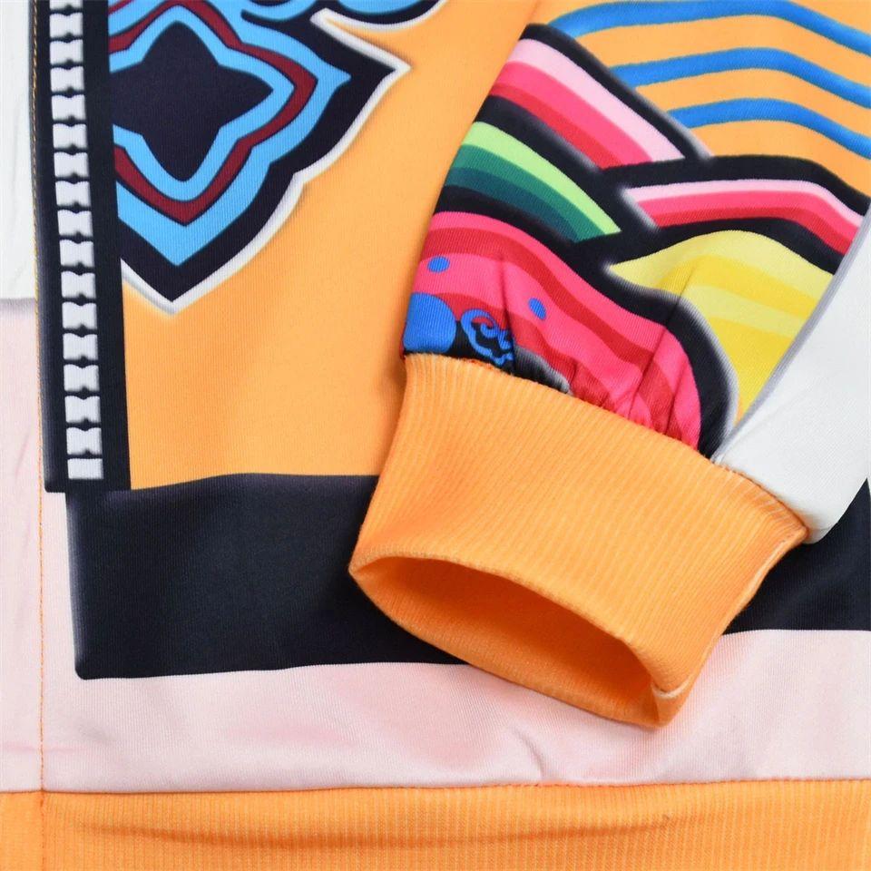 New Girls Outfits Fashion Pop Hoodies Sweatshirt Pants Children's Kids Clothing Halloween Carnival Costumes Set 110-150CM