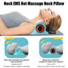 Electric Neck Massager Cervical Traction Pillow with Heat for Pain Relief Shoulder and Back Massage