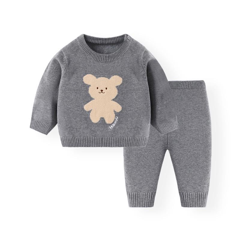 

Autumn/Winter Cartoon Pullover Sweater Set for Toddlers 90 cm