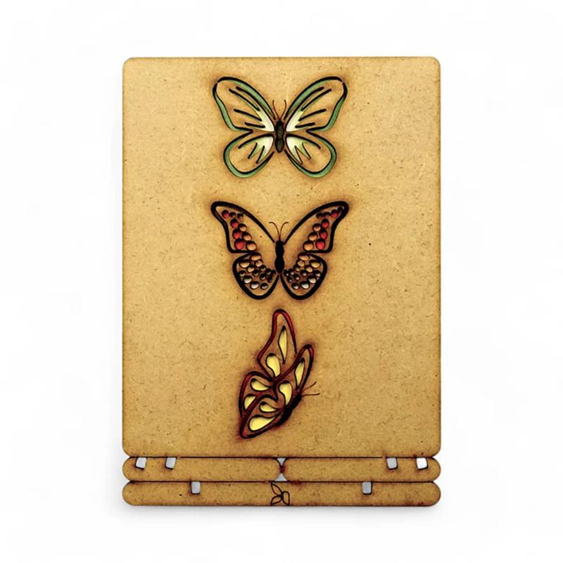 

Деревянная 3D подставка для открыток «Закат», Экологичный настольный декор для дома и офиса, Уникальный подарок на день рождения