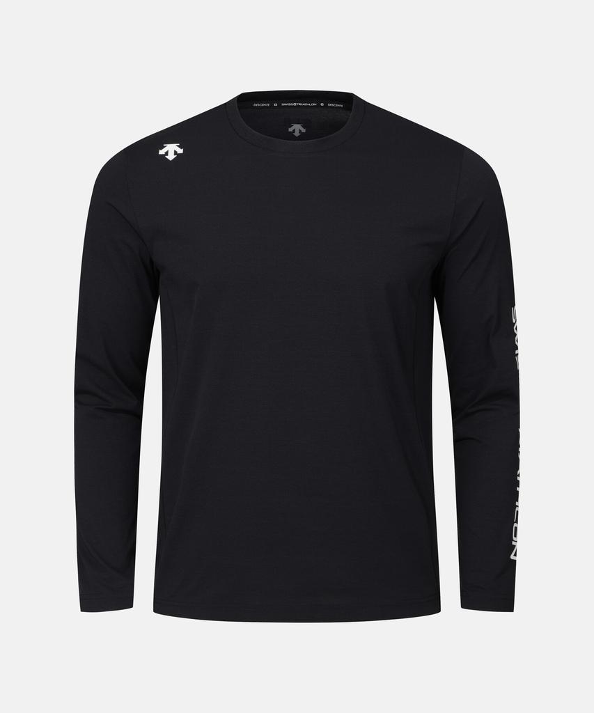 DESCENTE Swiss Triathlon Long Sleeve T-Shirt Black Sr123Itl21 (A Type)