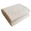 Fitted Cool To the Latte 1 Sheet/Pad, 100% Linen, Washable, Moisture-wicking, Quick-drying, Breathable, Touch, All-season (Single, Beige, Piece)