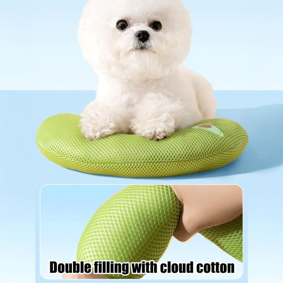 Cat Pillow for Indoor Cats Soft Fluffy Cat Calming Pillow Half Donut