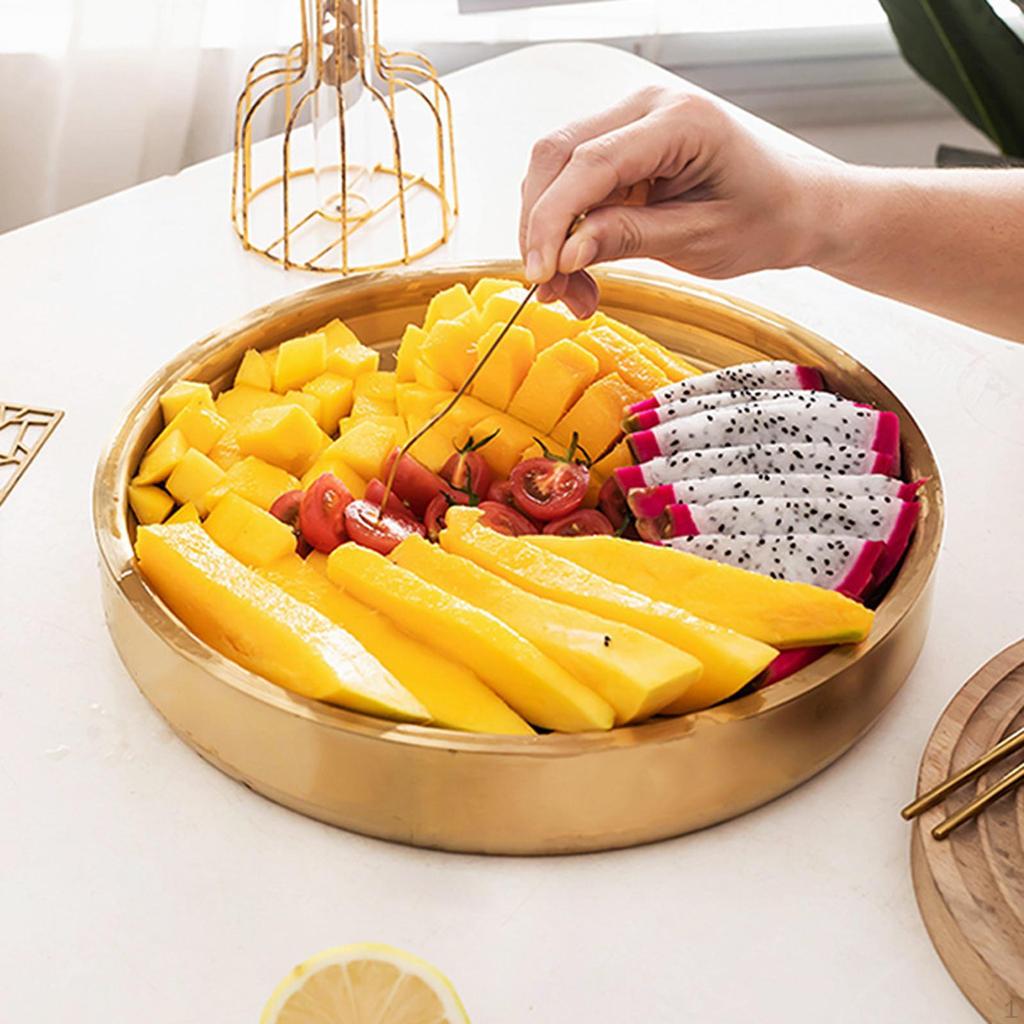 Chilled Serving Tray Appetizer Cold Platter Round Seafood Dish Server