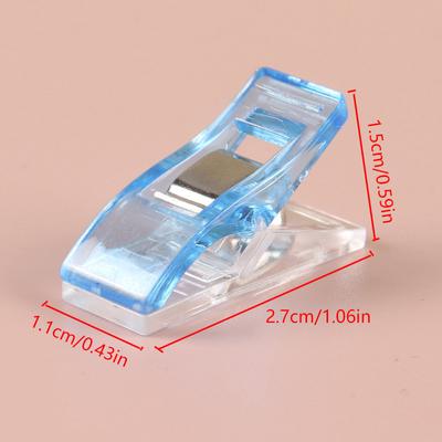 10/50Pcs Sewing Clips Plastic Diy Crafting Crocheting Knitting Clothing Clips Assorted Colors Craft Securing Quilting Clips