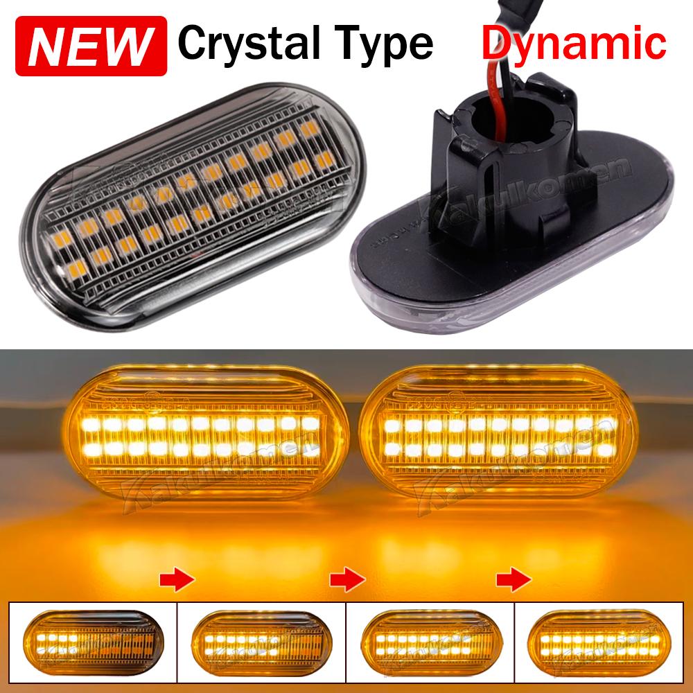 2x Led Dynamic Turn Signal Lights Side Marker For Renault Clio Trafic Kangoo Twigo Dacia Nissan Interstar Primastar Opel MOVANO