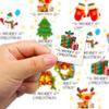 500 Blatt/Rolle Weihnachtsaufkleber Umschlagversiegelung Cartoon DIY Aufkleber Kinder Feiertagsgeschenk Verpackung Rollenaufkleber