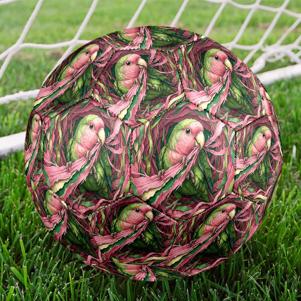 1pc Parrot Adventure Theme Soccer Ball Football, Size 5, Lightweight PVC, Durable Outdoor Training Soccer Ball, Gift m61410