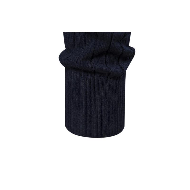 Men’s Euro Fit Stand Collar Half Zip Solid Knit Sweater