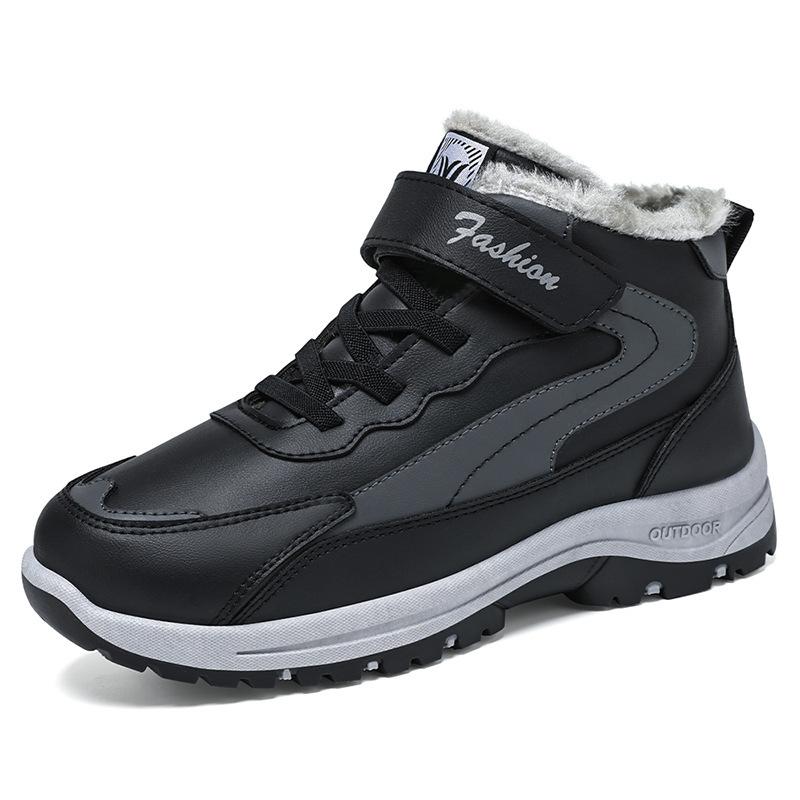 

Обувь Мужские хлопковые туфли Большой размер зимние ботинки Флисовые утепленные хлопковые ботинки Морозостойкие и теплые Универсальные мужские ботинки 40