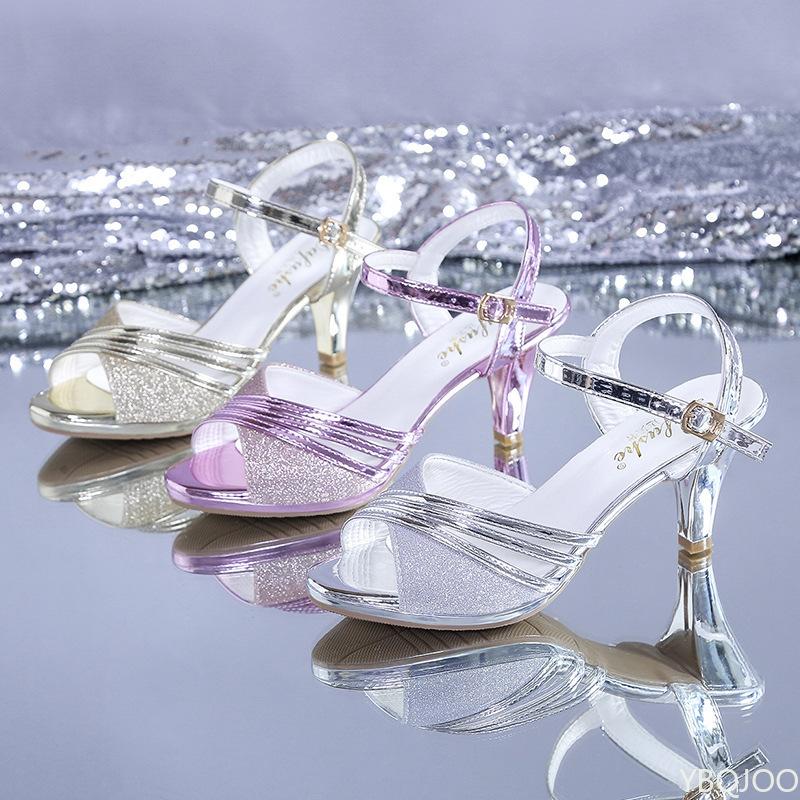 2026 Fashion Open-toe Sandals Summer New British Style Fish Mouth Shoes Women Buckle Lacquered Leather High Heels Zapatos Mujer